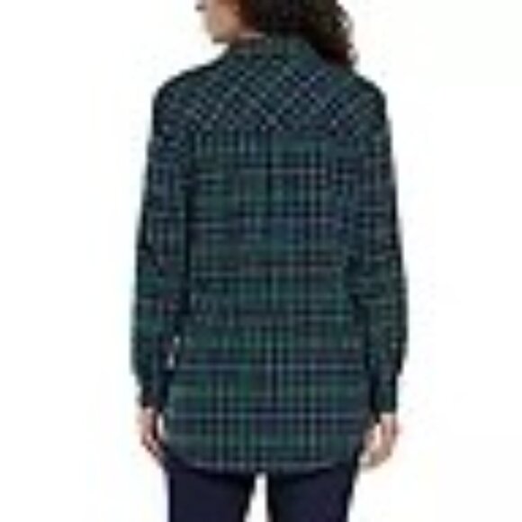 Gap Women's Relaxed Fit Flannel Shirts/Top SM NWT - Picture 2 of 3